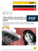 Vladimir Cerrón a Pedro Castillo_ “Apunte a un tercer Gabinete consensuado entre el Ejecutivo, el partido (Perú Libre) y la bancada”
