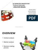 Unilever Brazil: Strategic Marketing Presentation Professor Hinterhuber