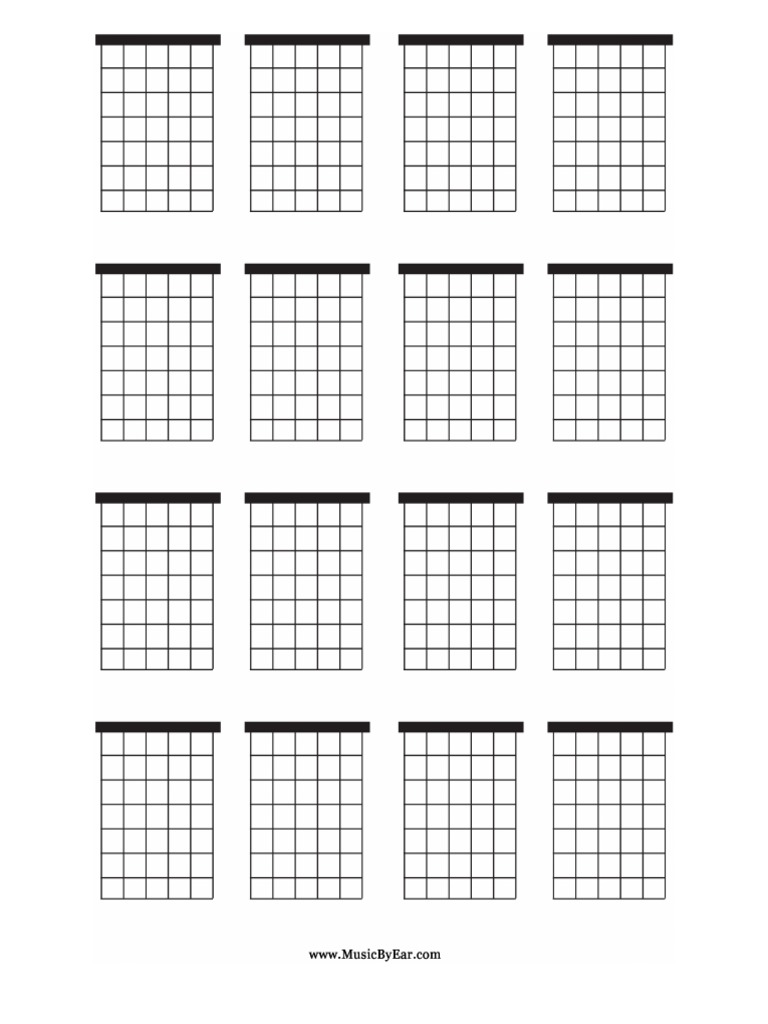Blank Guitar Chord Chart | PDF