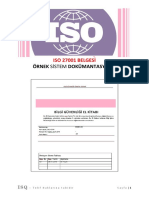 Iso 27001 Ornek Dokumantasyon