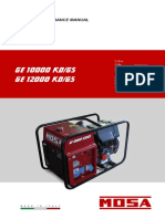 GE 10000 KD/gs GE 12000 KD/GS: Use and Maintenance Manual
