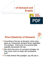 Elasticity of Demand and Supply