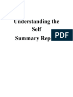 Understanding The Self - Summary Report