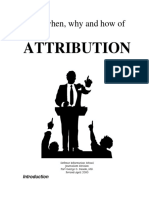 The When, Why and How Of: Attribution