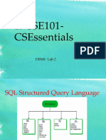 19Cse101-Csessentials: Dbms Lab 2