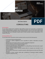 Consulting: Job Description