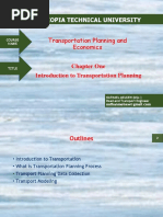 Chapter 1 - Overview of Transportation Planning