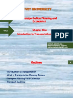 Chapter 1 - Overview of Transportation Planning