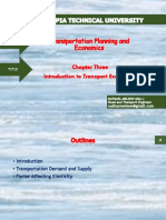 Chapter 3 - Introduction Transport Economics