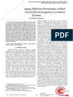 Effect for Changing Different Parameters of Rail and Actuator Used in Electromagnetic Levitation System