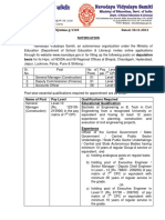 Jawahar Navodaya Vidyalaya Notification