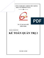 Bài Giảng Kế Toán Quản Trị 2 - 2019