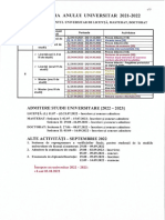 UPB Structura An Universitar 2021 2022