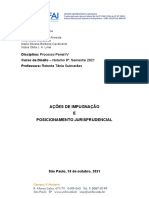 Trabalho - Ações de Impugnação e Posicionamento Jurisprudenciais v1 Ed. 30 - 08 - 21