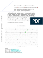 Analytic Structure of Eigenvalues of Coupled Quantum Systems