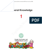 Punjab Board General Knowledge Class 1 EM