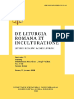 Seri Dokumen Gerejawi No 40 DE LITURGIA ROMANA ET INCULTURATIONE