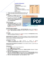 EXCEL Estadística Bidimensional