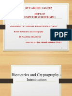 Review of Biometrics and Cryptography