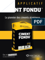 Fiche Technique Ciment Noir Fondu NF 25 KG Kerneos