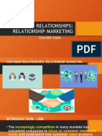 Customer Relationships: Relationship Marketing: Teacher Thess