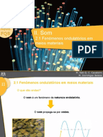 Fenómenos ondulatórios em meios materiais 8ano