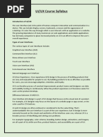 UI UX Course Syllabus 24 | PDF
