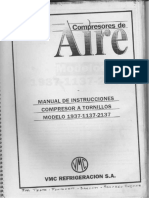 Manual de Instrucciones Compresor A Tornillo Modelo 1937-1137-2137 DIGITAL