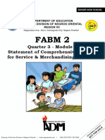 Fabm 2: Quarter 3 - Module 2 Statement of Comprehensive Income For Service & Merchandising Business