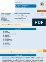 Design and Simulation of Single Stage Boost - Boost Converter For Power Quality Improvement