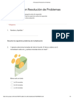 3° Evaluación Resolución de Problemas - Formularios de Google