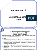 Pertemuan 12: Administrasi Sistem Linux