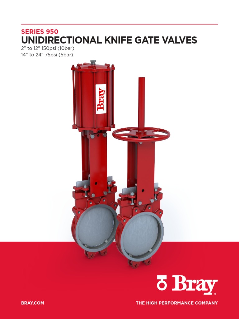 Unidirectional Knife Gates Valves Series 950 4-27-2020 | PDF | Valve ...