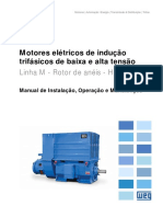 WEG Motores de Inducao Trifasicos de Baixa e Alta Tensao Rotor de Aneis 11066443 Manual Portugues Br Dc