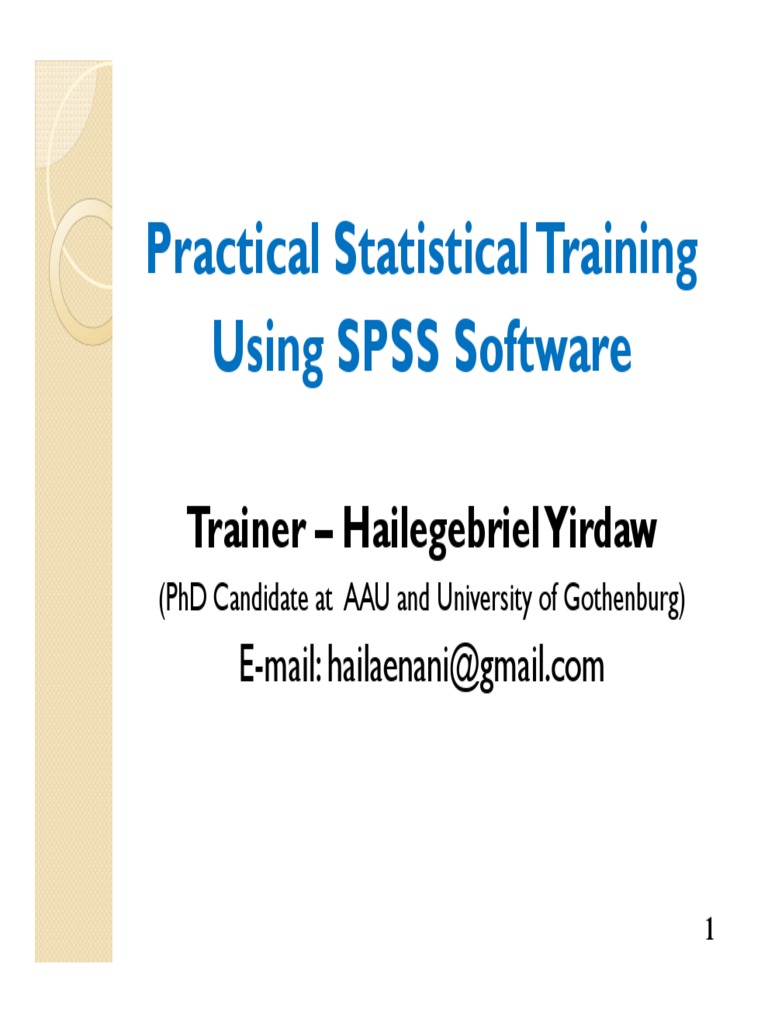 Spss Training Section 2 3 Pdf Level Of Measurement Spss