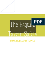 The Esquire Tavern Safety: Practices and Topics
