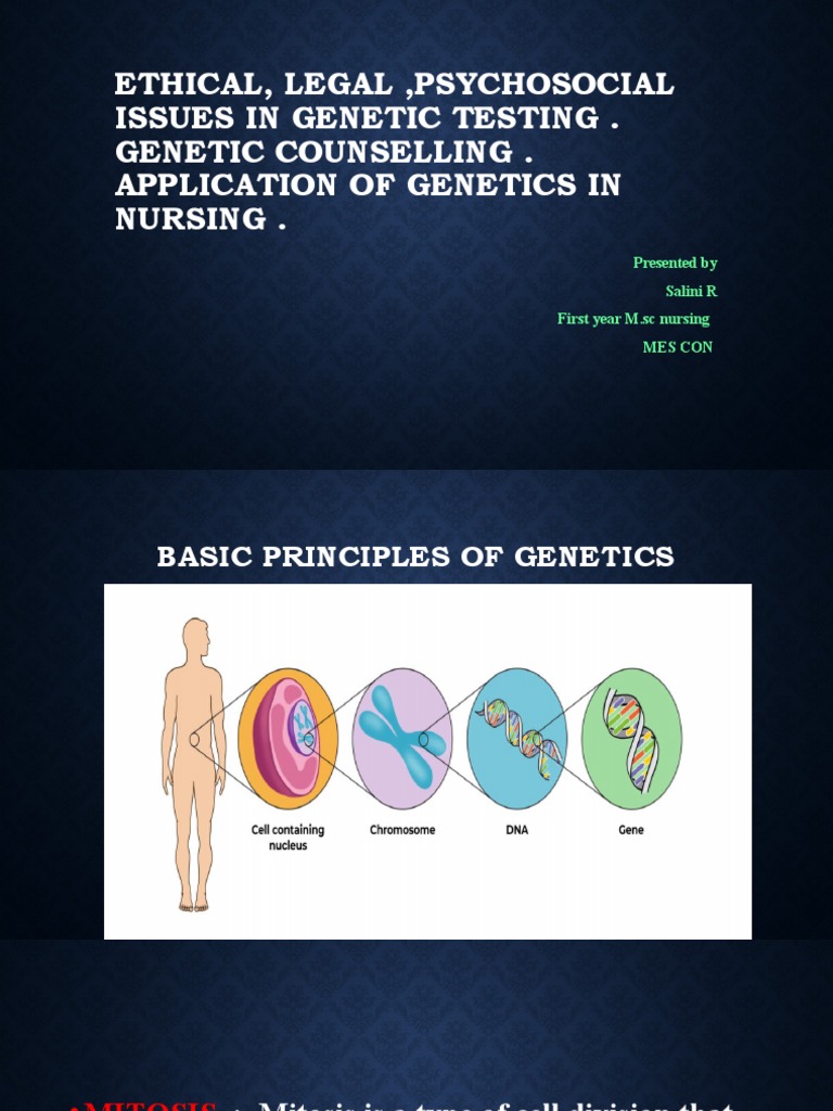 Ethical and Legal Issues in Genetic Testing | PDF | Genetic Counseling ...