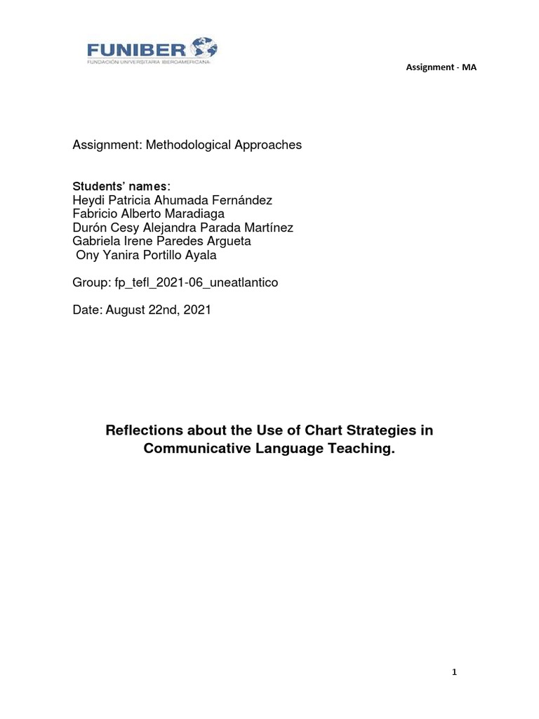 Subject Methodological Approaches Assignment | PDF | Learning | Teachers