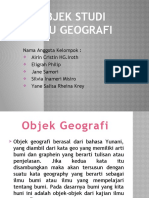 OBJEK STUDI GEOGRAFI