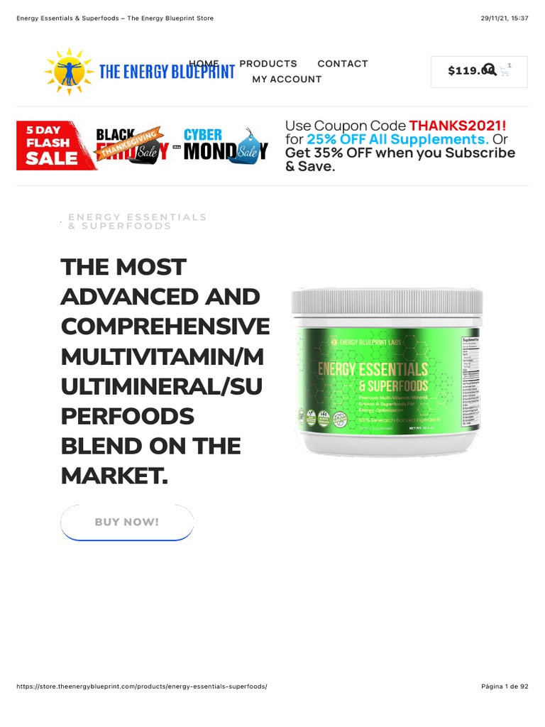Energy Essentials & Superfoods The Energy Blueprint Store Download