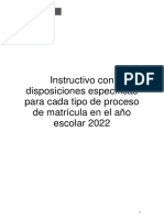 Instructivo Año Escolar 2022