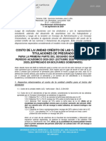 Circular Costo Unidad de Credito Primer Semestre 2020 2021 Primera Parte