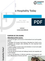 Into To Hospitality - Course 1 2