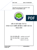 Đồ Án Môn Học Ôtô Ii - Tính Toán Thiết Kế Bộ Ly Hợp Cho Xe Tải 20 Tấn - 838890