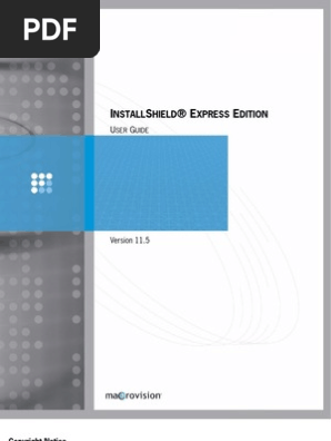 User Guide Install Shield Express Windows Registry Internet Information Services