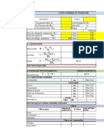 Costo Horario de Máquina y Operación