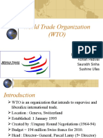 World Trade Organization (WTO) : by Divya Thakore Raksha Muralidhar Rohan Padival Saurabh Sinha Sushine Ullas