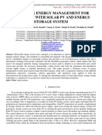 Improving Energy Management For Microgrid With Solar PV and Energy Storage System