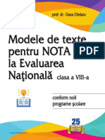 Sample Modele de Texte Pentru Nota 10 EN