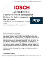 Bosch Packaging Technology GmbH - Fachreferent im strategischen Einkauf für Zeichnungsteile und Baugruppen